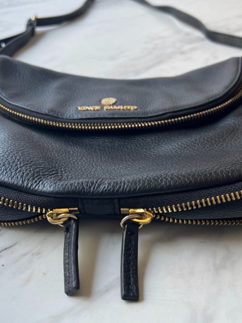 Vince Camuto Black Leather Crossbody - Picture 2 of 7